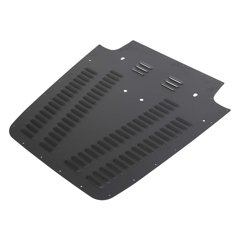 ECOTRIC Hood Louver Compatible with 1997-2002 Jeep Wrangler TJ Black Powder Coating Aluminum Vented Engine Vent Insert Radiator Cooling Panel - Image 4